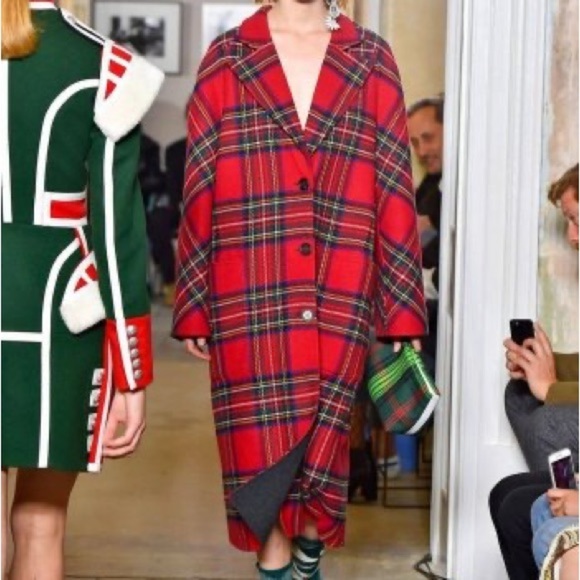 Bwot Burberry Tartan Double-Faced Wool Cashmere Oversized Coat - Picture 9 of 10